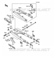 BRAS OSCILLANT pour Kawasaki KMX125 1988