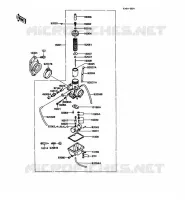 CARBURATEUR pour Kawasaki KMX125 1988