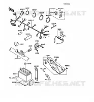 CHASSIS EQUIPMENT ELECTRIQUE pour Kawasaki KMX125 1988