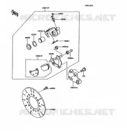 FREIN ARRIERE pour Kawasaki KMX125 1988