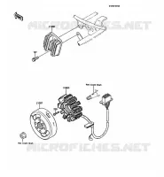 G&Eacute;N&Eacute;RATEUR pour Kawasaki KMX125 1988