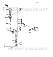MAITRE CYLINDRE ARRI&Egrave;RE pour Kawasaki KMX125 1988