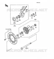 MOYEU AVANT pour Kawasaki KMX125 1988