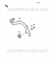 PEDALE DE FREIN pour Kawasaki KMX125 1988