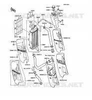 RADIATEUR pour Kawasaki KMX125 1988
