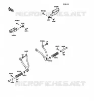 REPOSE PIED pour Kawasaki KMX125 1988