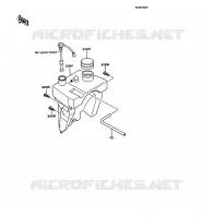 R&Eacute;SERVOIR D'HUILE pour Kawasaki KMX125 1988