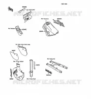 STICKER pour Kawasaki KMX125 1988