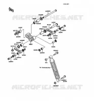 SUSPENSION pour Kawasaki KMX125 1988