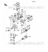 VILEBREQUIN/PISTON pour Kawasaki KMX125 1988