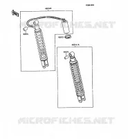 AMORTISSEUR pour Kawasaki KMX125 1989