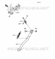BEQUILLES pour Kawasaki KMX125 1989