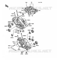 CARTER MOTEUR(S) pour Kawasaki KMX125 1989