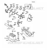 CHASSIS EQUIPMENT ELECTRIQUE pour Kawasaki KMX125 1989