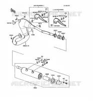 &Eacute;CHAPPEMENT pour Kawasaki KMX125 1989