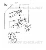 FREIN ARRIERE pour Kawasaki KMX125 1989