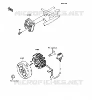 G&Eacute;N&Eacute;RATEUR pour Kawasaki KMX125 1989