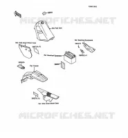 LABEL pour Kawasaki KMX125 1989
