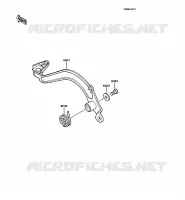 PEDALE DE FREIN pour Kawasaki KMX125 1989