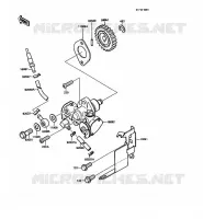 POMPE A HUILE pour Kawasaki KMX125 1989