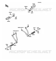 REPOSE PIED pour Kawasaki KMX125 1989