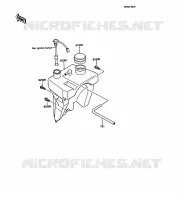 R&Eacute;SERVOIR D'HUILE pour Kawasaki KMX125 1989
