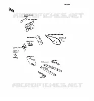 STICKER pour Kawasaki KMX125 1989