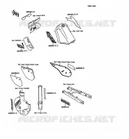 STICKER pour Kawasaki KMX125 1989
