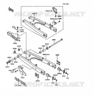 BRAS OSCILLANT pour Kawasaki KMX125 1990