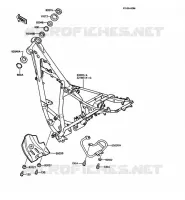 CH&Acirc;SSIS pour Kawasaki KMX125 1990