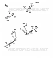 REPOSE PIED pour Kawasaki KMX125 1990
