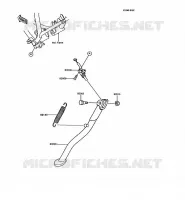 BEQUILLES pour Kawasaki KMX125 1992