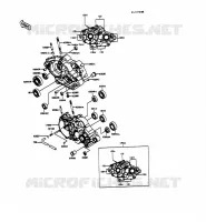 CARTER MOTEUR(S) pour Kawasaki KMX125 1992