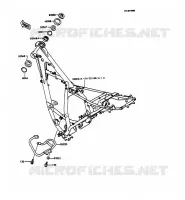 CH&Acirc;SSIS pour Kawasaki KMX125 1992