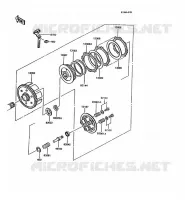 EMBRAYAGE pour Kawasaki KMX125 1992