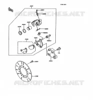 FREIN ARRIERE pour Kawasaki KMX125 1992
