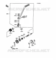 MECANISME DE KICK pour Kawasaki KMX125 1992