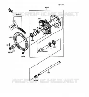 MOYEU ARRIERE pour Kawasaki KMX125 1992