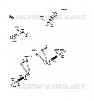REPOSE PIED pour Kawasaki KMX125 1992