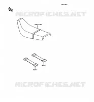 SELLE pour Kawasaki KMX125 1992