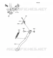 BEQUILLES pour Kawasaki KMX200 1989