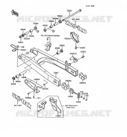 BRAS OSCILLANT pour Kawasaki KMX200 1989