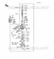 CARBURATEUR pour Kawasaki KMX200 1989