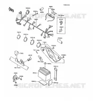 CHASSIS EQUIPMENT ELECTRIQUE pour Kawasaki KMX200 1989