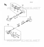 CLIGNOTANTS pour Kawasaki KMX200 1989