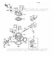 CULASSE/CYLINDRE pour Kawasaki KMX200 1989