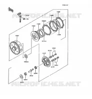 EMBRAYAGE pour Kawasaki KMX200 1989