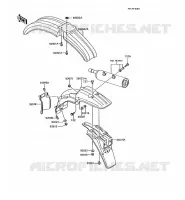 GARDE BOUE pour Kawasaki KMX200 1989
