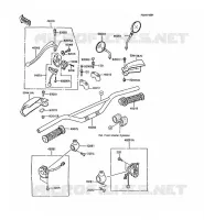 GUIDON pour Kawasaki KMX200 1989