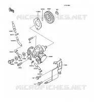 POMPE A HUILE pour Kawasaki KMX200 1989